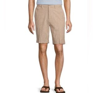 Casuals Roundtree & Yorke Size 40 Waist RELAXED FIT Brown Cotton New Mens Shorts